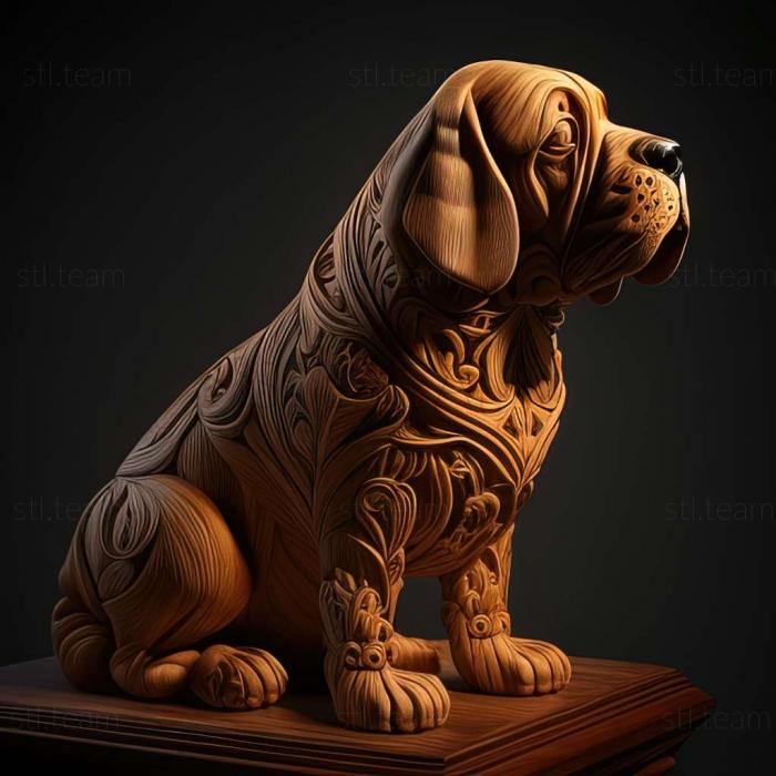 3D model The Hound of Artoise dog (STL)